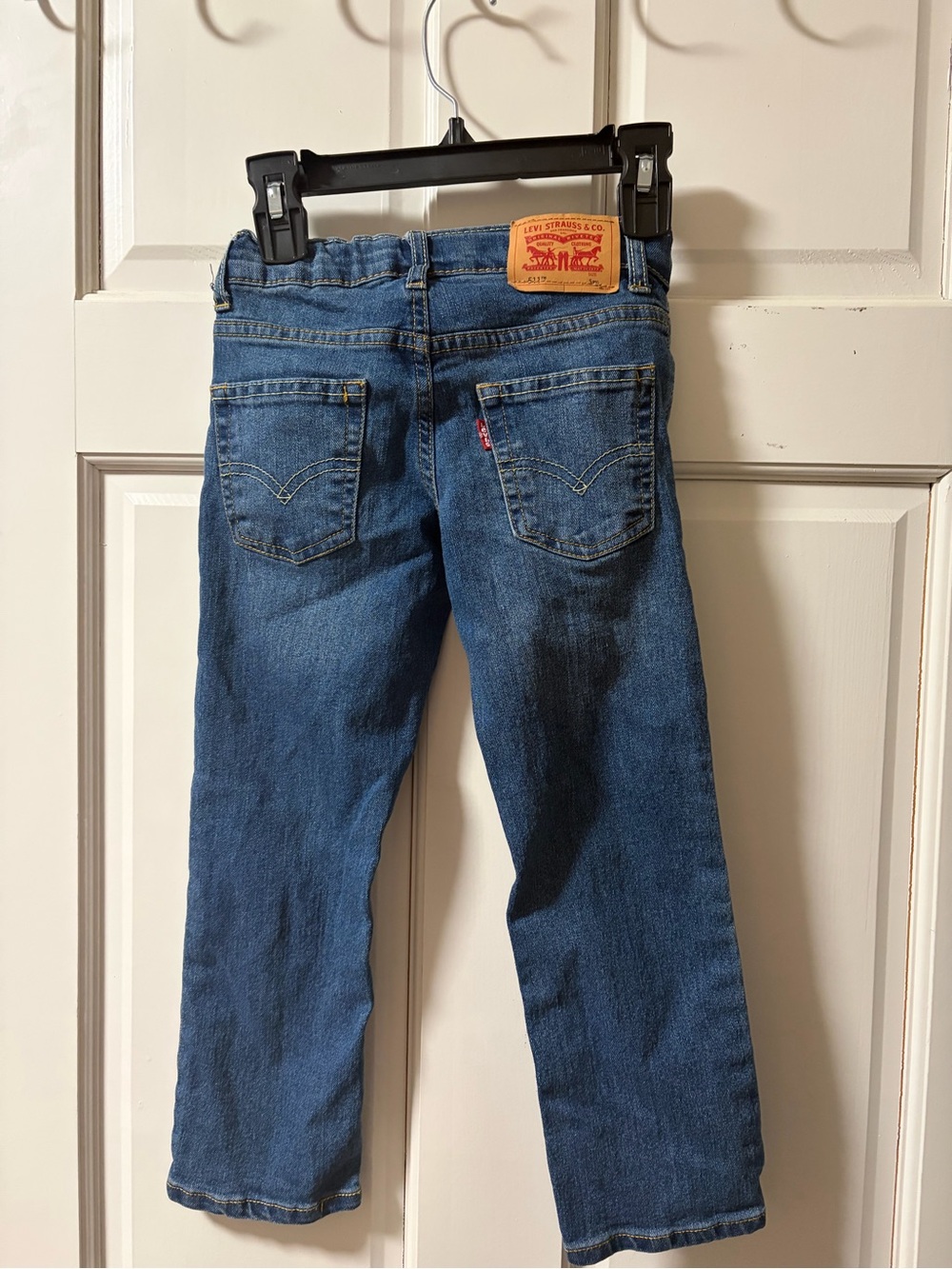 Levi's Blue Kids Denim Jeans with Red Tab & Tan Patch